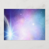 Roze Paars onder het sterrenhuwelijk sparen de dat Briefkaart (Achterkant)