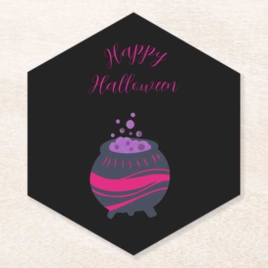 Roze Paars Onderzetter van havermoutpapier (Voorkant)