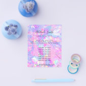 roze paars opal stone FAUX holografen Flyer (Enkel)