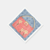 Roze paars - Papier servetten (Hoek)