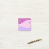 Roze Paars Schattig Post-it® Notes (Op bureau)