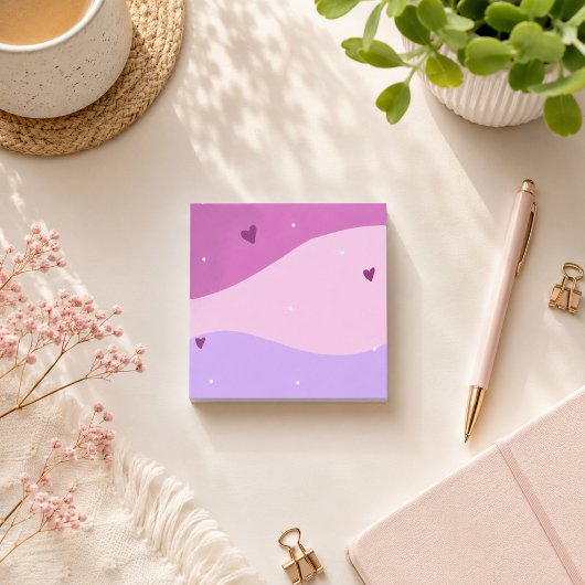 Roze Paars Schattig Post-it® Notes