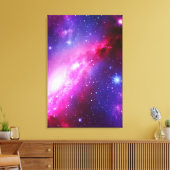Roze Paars Spiral Galaxy Stretched Canvas Afdruk (Insitu (Woonkamer))