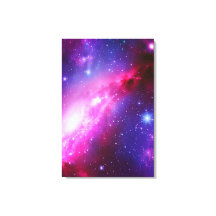 Roze Paars Spiral Galaxy Stretched Canvas