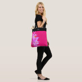 Roze Paars Water Lily All-Over-Print Tas (Op model)