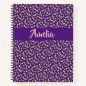 Roze paars waterverf notitieboek (Voorkant)