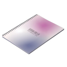 Roze Paars Wit Minimalistische Esthetische Gradiën Notitieboek