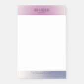 Roze Paars Wit Minimalistische Esthetische Gradiën Post-it® Notes (Voorkant)