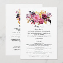 Roze, Paars, Zwart en Gouden Bloemige Gastdetails
