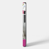 Roze Paarse Aangepaste Naam Waterverf Wildbloem Case-Mate iPhone Case (Achterkant / Links)