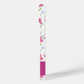 Roze Paarse Aangepaste naam Waterverf Wilde bloem Case-Mate iPhone Case (Achterkant / Links)