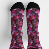 Roze Paarse Abstracte 3D-effect kubussen Sokken (Top)