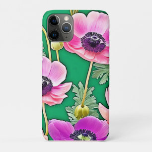 Roze Paarse anemonen Case-Mate iPhone Case