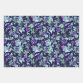 Roze Paarse Anemonen Lente Buiten Bruidsdouche Inpakpapier Vel (Voorkant 3)