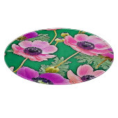 Roze Paarse anemonen Snijplank (Hoek)