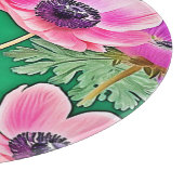 Roze Paarse anemonen Snijplank (Hoek)