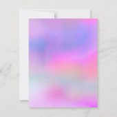 Roze Paarse Aquarel Sweet 16 Uitnodiging (Achterkant)