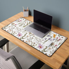 Roze Paarse Aquarel Wilde Bloem Bureaumat