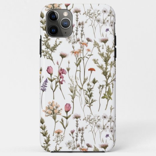 Roze Paarse Aquarel Wilde Bloem Case-Mate iPhone Case (Achterkant)