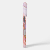 Roze Paarse Berry Marmer Goud Glitter  Case-Mate iPhone Case (Achterkant / Rechts)