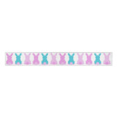Roze, paarse, blauw konijn Grosgrain Ribbon Grosgrain Lint (Voorkant)