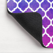 Roze Paarse blauw Ombre Marokkaanse Lattice Muismat (Hoek)