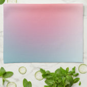 Roze Paarse blauwe groene Sjabloon kleurrijk Theedoek (Gevouwen)