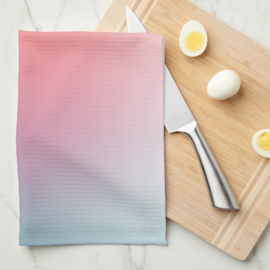 Roze Paarse blauwe groene Sjabloon kleurrijk Theedoek (Quarter Fold)