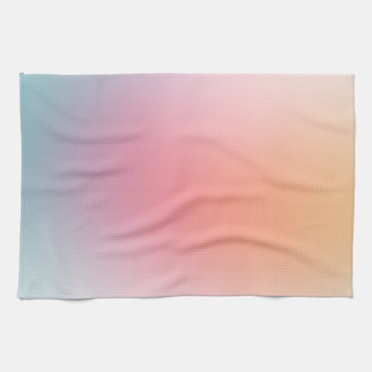 Roze Paarse blauwe groene Sjabloon kleurrijk Theedoek (Horizontaal)