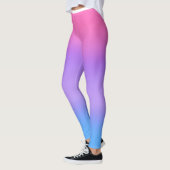 Roze Paarse Blauwe Ombre Leggings (Links)