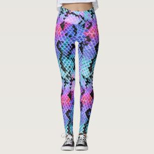 Roze Paarse blauwe regenboog Leggings