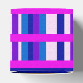 Roze Paarse blauwe stip Bedankdoosjes (Bovenkant)