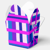 Roze Paarse blauwe stip Bedankdoosjes (Geopend)