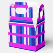 Roze Paarse blauwe stip Bedankdoosjes (Geopend)