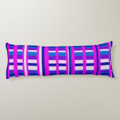 Roze Paarse blauwe stip Lichaamskussen (Achterkant)