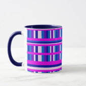 Roze Paarse blauwe stip Mok (Links)