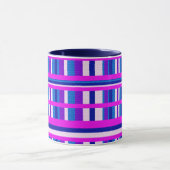 Roze Paarse blauwe stip Mok (Midden)