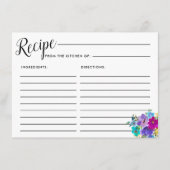 Roze Paarse blauwe Vrijgezellenfeest Kaart ontvang (Voorkant)