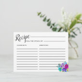 Roze Paarse blauwe Vrijgezellenfeest Kaart ontvang (Staand voorkant)