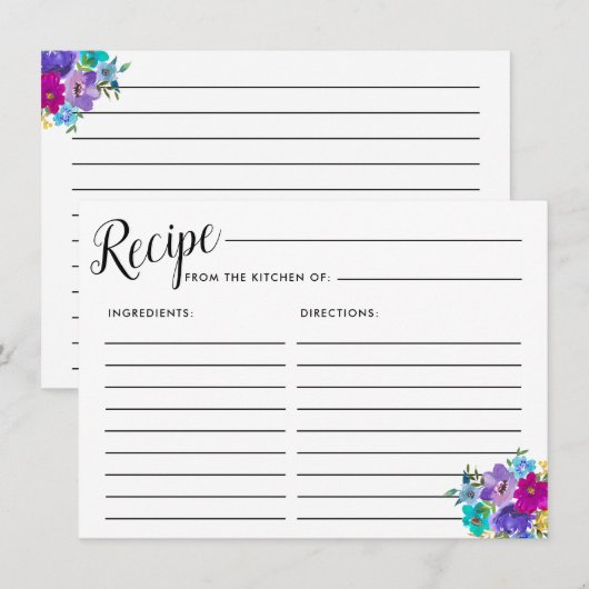 Roze Paarse blauwe Vrijgezellenfeest Kaart ontvang (Voorkant / Achterkant)