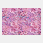 Roze Paarse Blauwe Zeemeermin Inpakpapier Vel (Voorkant)