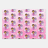 Roze, Paarse, Blauwgroen Melk en Unicorns Inpakpapier Vel (Voorkant)