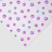 Roze Paarse blauwverf afdrukken Patroon Tissuepapier (Detail)