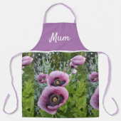 Roze Paarse bloem moeders moeder pron Schort (Voorkant)