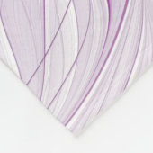 Roze Paarse Bloem Passie Abstract Fractale Kunst Fleece Deken (Hoek)