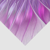 Roze Paarse Bloem Passie Abstracte Fractale Kunst Tissuepapier (Detail)