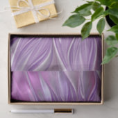 Roze Paarse Bloem Passie Abstracte Fractale Kunst Tissuepapier (Geschenk)