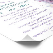 Roze paarse bloem vlinder verjaardagstijd Capsule Foto Afdruk (Hoek)