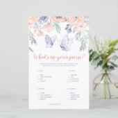 Roze Paarse Bloem Vlinder Wat Zit Er In Je Tas (Staand voorkant)