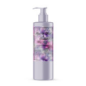 Roze & Paarse Bloemen cosmetica flesje label Voedselcontainer Etiket